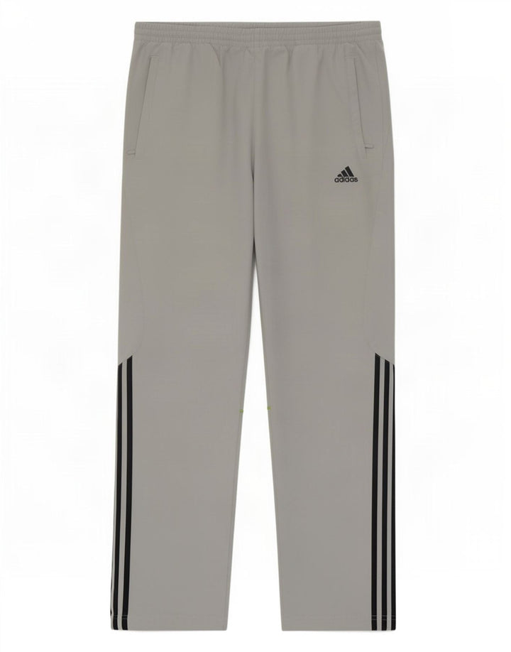 Adidas muške hlače za trenirku srednje sive boje od poliestera