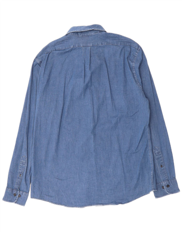 BROOKS BROTHERS Muška Regent Fit traper košulja Large Blue Pamuk