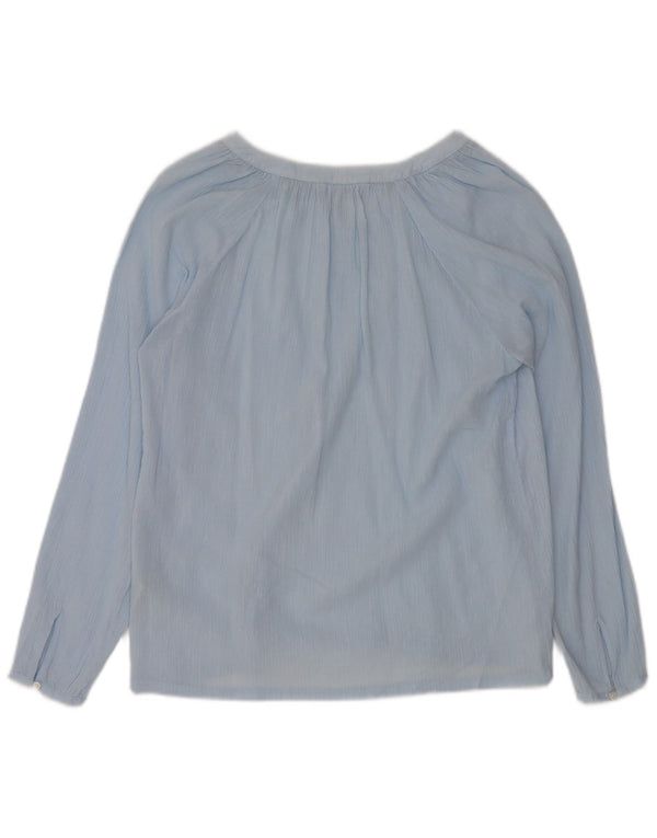 BODEN Ženska prevelika majica dugih rukava UK 10 Small Blue Cotton