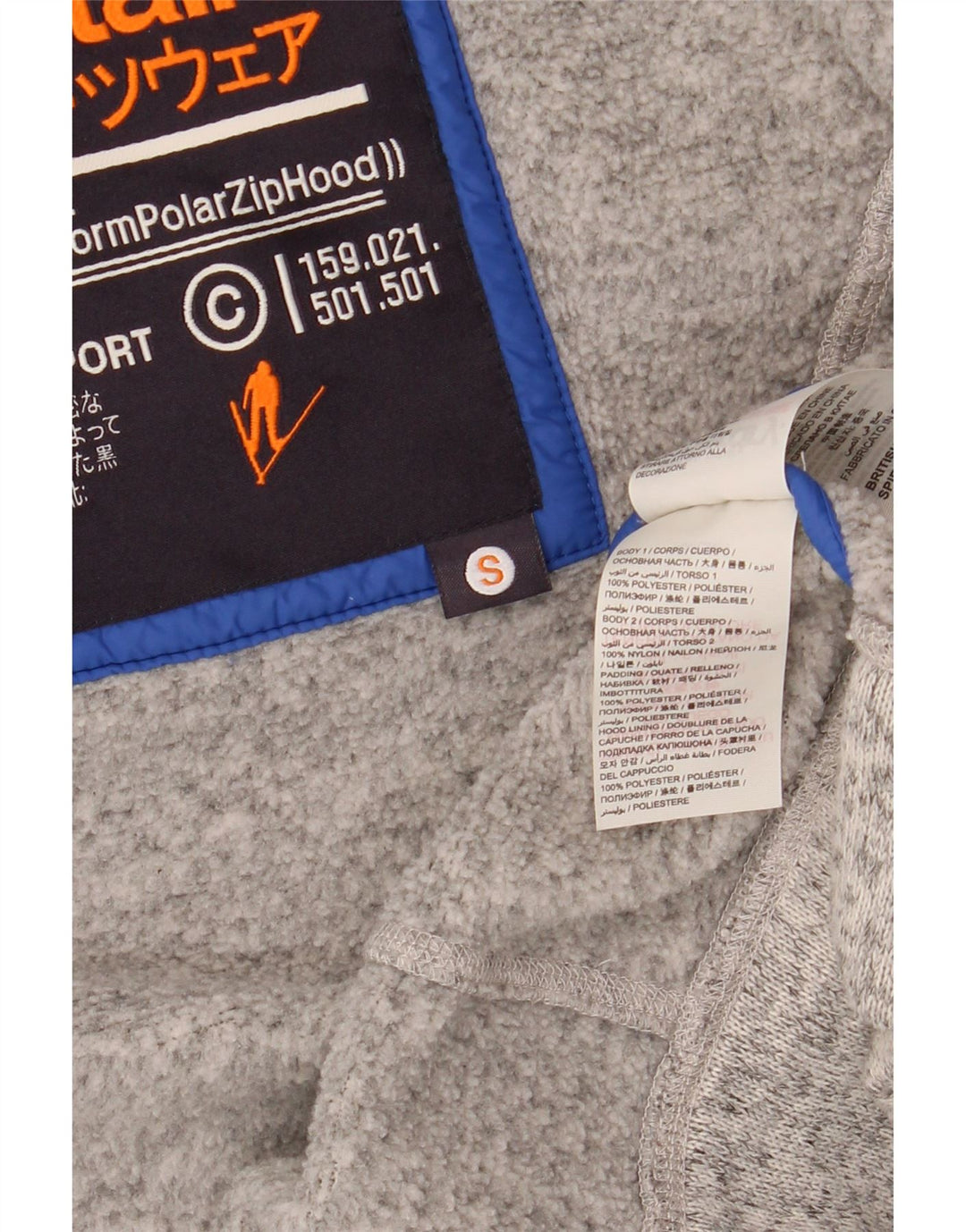 SUPERDRY ženska bomber jakna s kapuljačom UK 10 Small Grey Colourblock