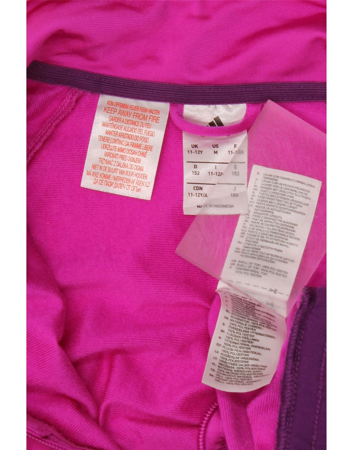 ADIDAS Gornja jakna trenirke za djevojčice 11-12 godina, ružičasta poliesterska boja