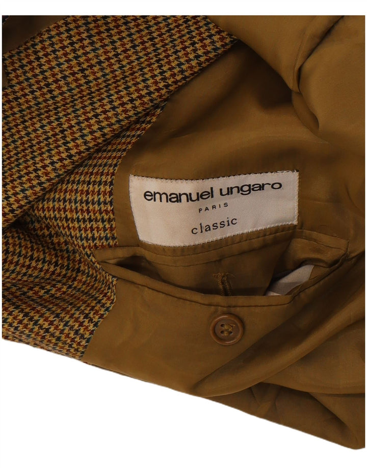 Emanuel Ungaro Muška jakna sa 3 gumba UK 38 Srednje smeđa Houndstooth