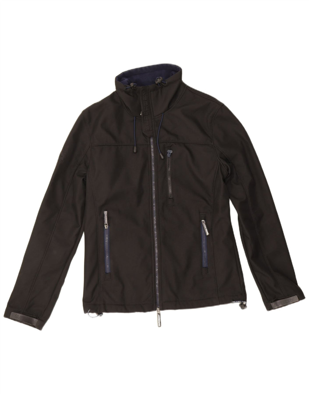 Superdry Mens Windtrekker Windbreaker jakna UK 38 srednje crni poliester