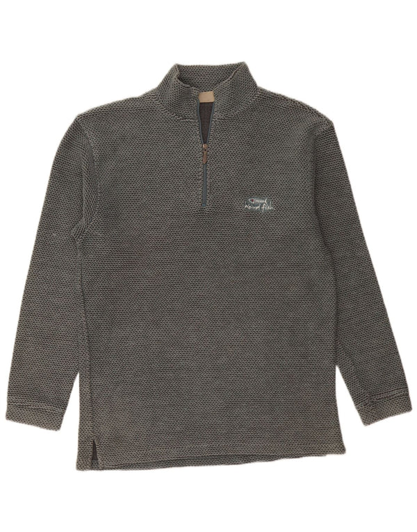 Weird Fish Muška majica s izrezom i srednjim zelenim pamukom