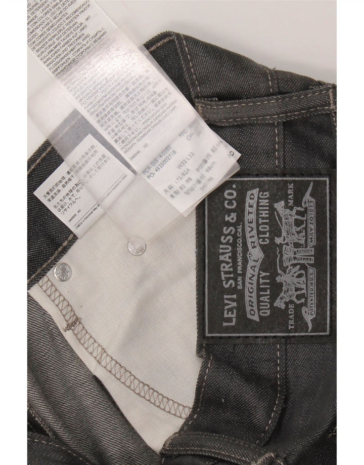 LEVI'S muške ravne traperice W32 L32 sivi pamuk