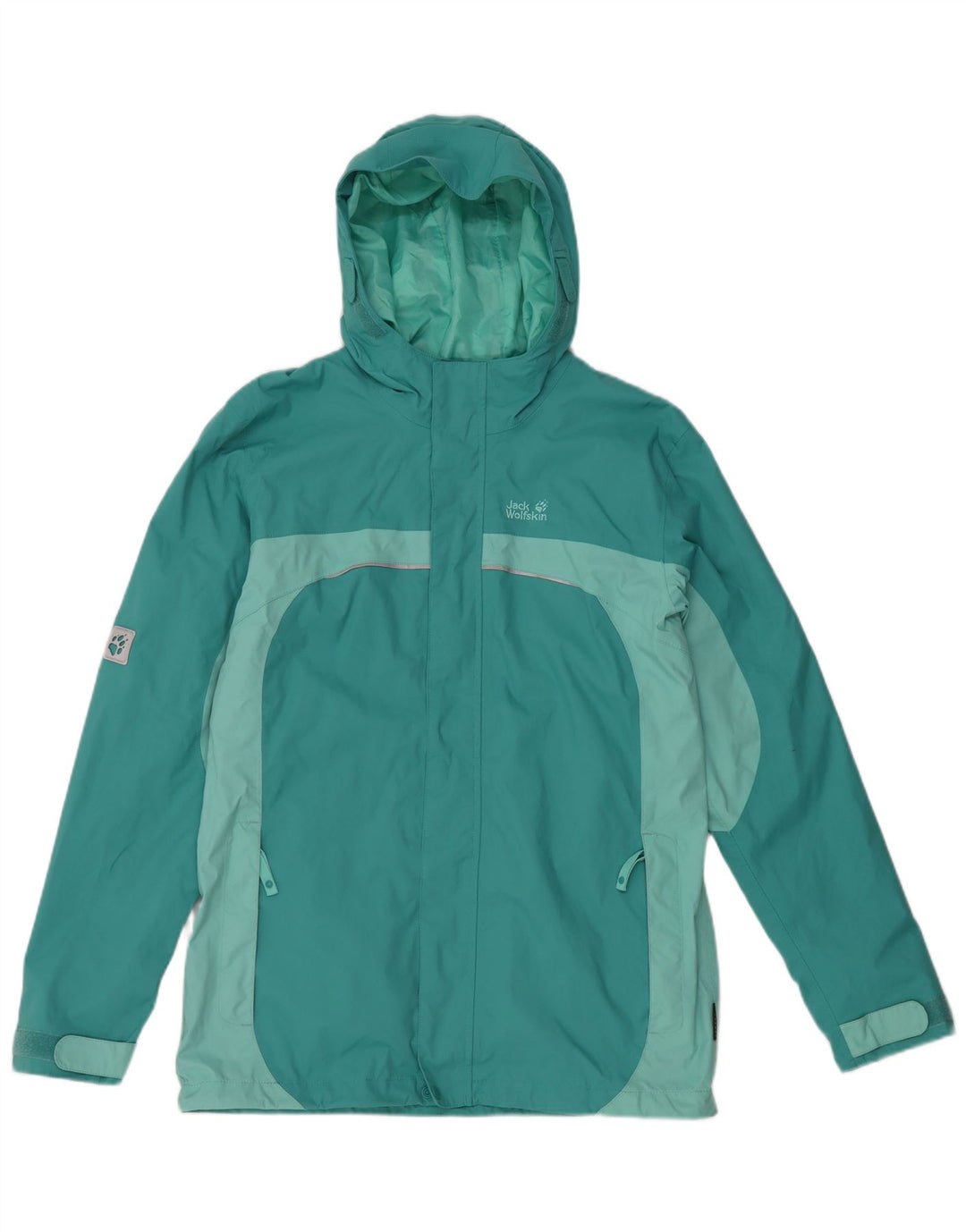JACK WOLFSKIN Vjetrovka za dječake 13-14 godina Tirkizna boja