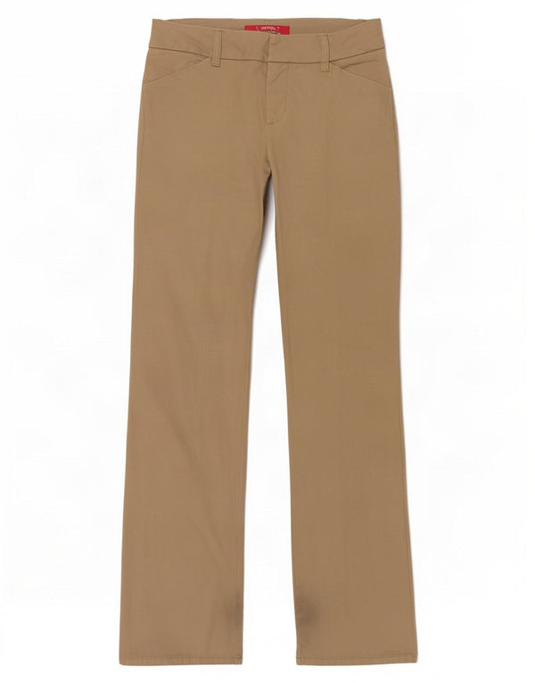 Dickies ženske ležerne hlače s bootcutom US 7 srednje W30 L31 bež pamuk