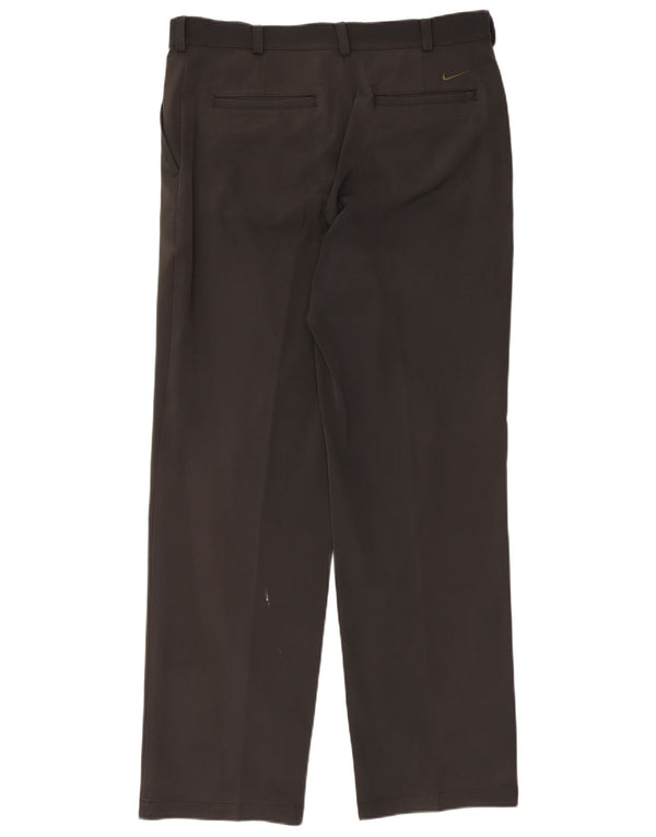 Nike muške ravne chino hlače W34 L32 crni poliester