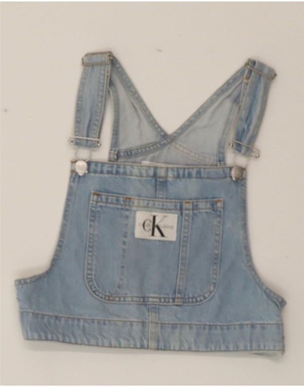 CALVIN KLEIN JEANS Ženski crop top od trapera UK 4 XS, plavi pamuk
