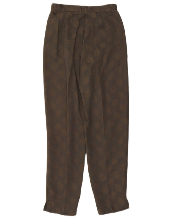 Benetton ženske ležerne hlače visokog struka IT 40 male W26 L27 smeđe cvjetne