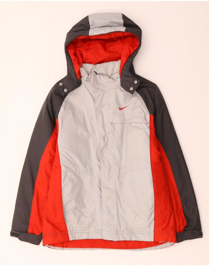 Nike Boys Graphic Windbreaker Jacket 12-13 Years Large Multicolored