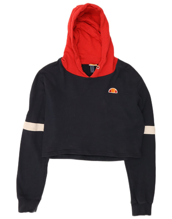 Ellesse Ženska kratko majica s kapuljačom UK 14 srednje tamnoplave boje