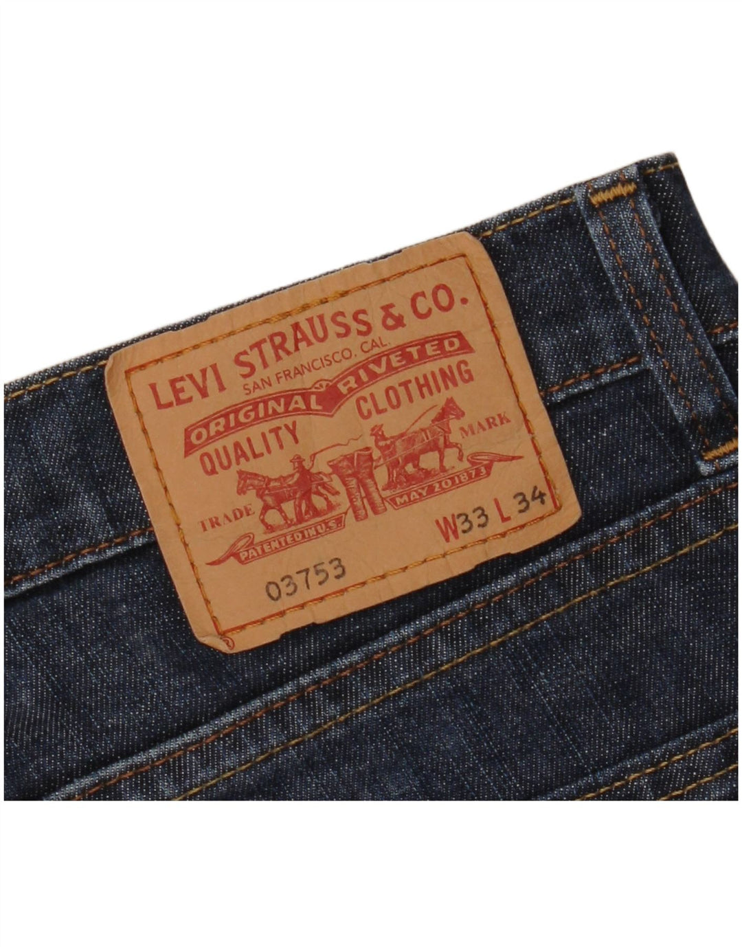 Levi's muške uske traperice W33 L30 tamnoplave