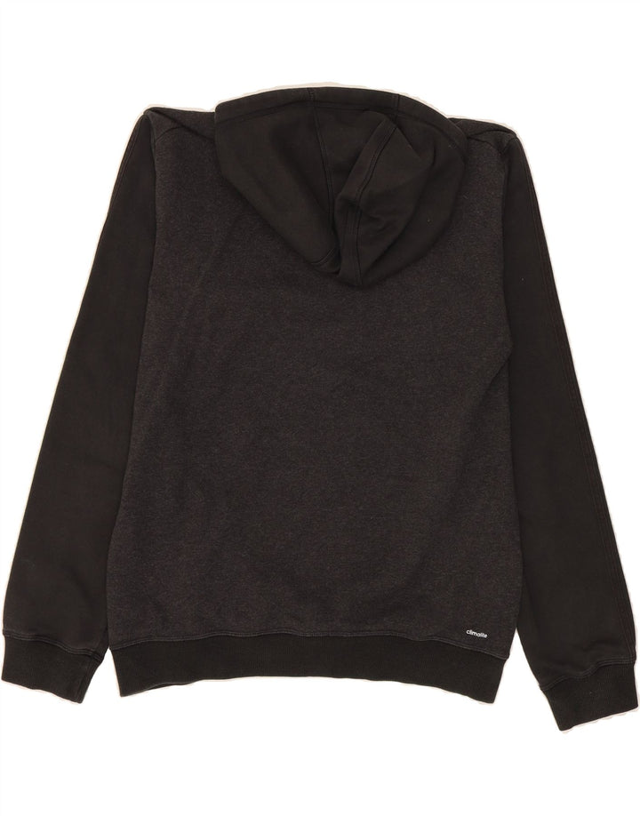 ADIDAS Mens Climalite Hoodie Jumper Medium Black Cotton Vintage Adidas and Second-Hand Adidas from Messina Hembry 