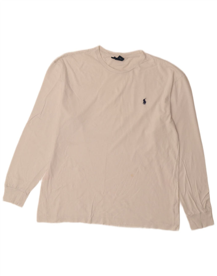 Polo Ralph Lauren muška majica s dugim rukavima, mali bijeli pamuk