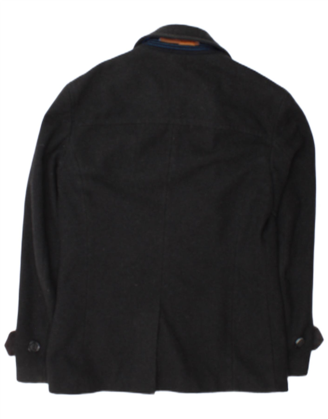 Superdry Mens Commodity Pea Coat UK 38 Srednje siva vuna