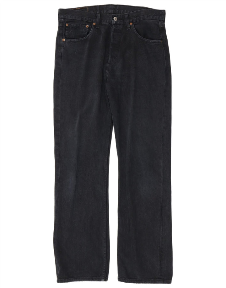 LEVI'S muške 501 ravne traperice W32 L32 tamnoplavi pamuk