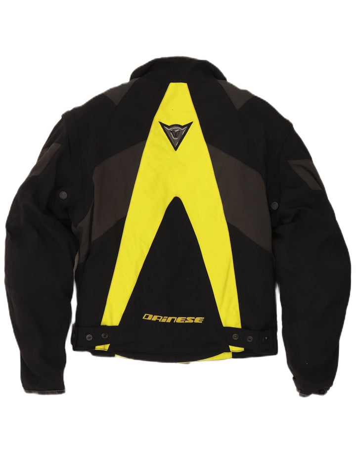 Dainese muška motociklistička grafička trkaća jakna UK 44 velika crna boja