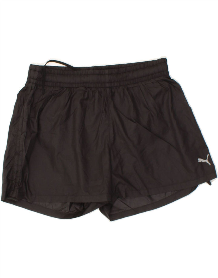 PUMA Womens Sport Shorts UK 8 Small Black Nylon Vintage Puma and Second-Hand Puma from Messina Hembry 
