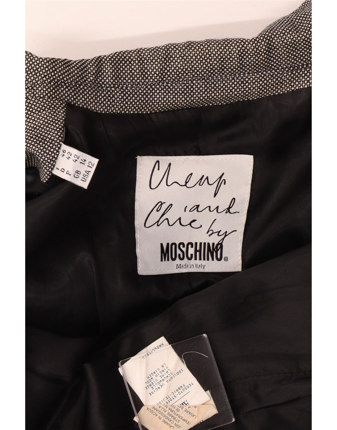 MOSCHINO ženska jeftina i šik jakna jakna UK 14 Large Grey Classic