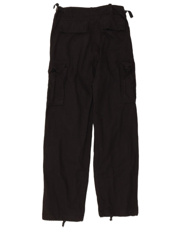 PATTON Muške vojne ravne kargo hlače XS W30 L32 crni pamuk