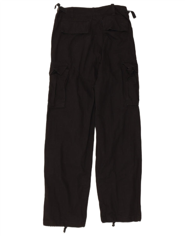 PATTON Muške vojne ravne kargo hlače XS W30 L32 crni pamuk