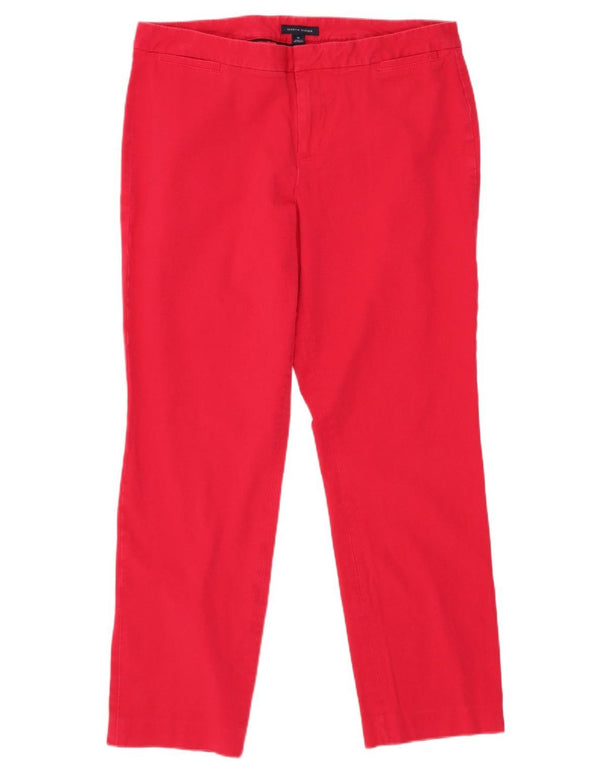 Tommy Hilfiger Ženske kratke chino hlače US 10 Large W30 L26 Crveni pamuk