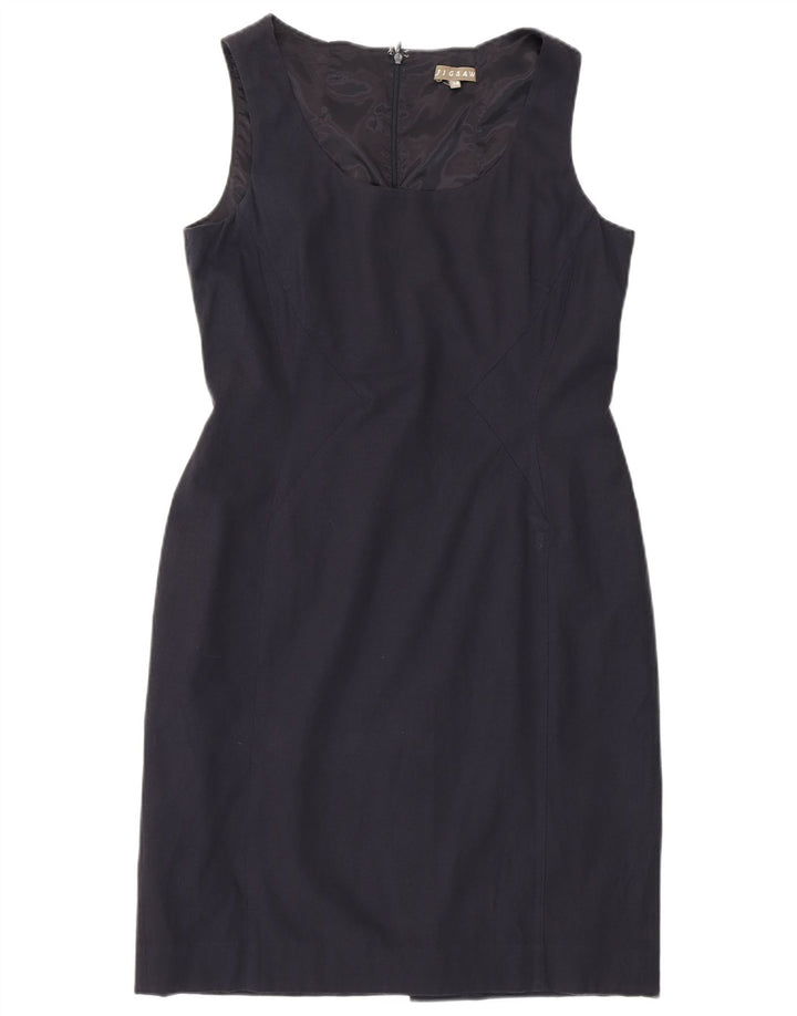 Jigsaw ženska plašt haljina bez rukava UK 14 srednje tamnoplava viskoza