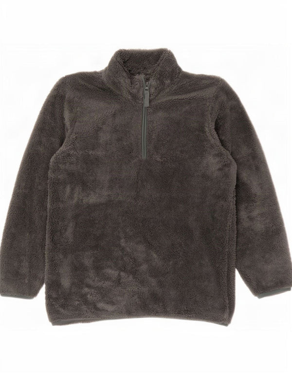 Mountain Warehouse Womens Zip Neck Fleece Jumper UK 18 XL Grey Polyester