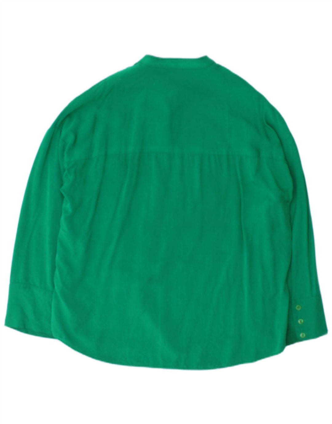 Zara ženska prevelika košulja bluza UK 10 Mala zelena viskoza