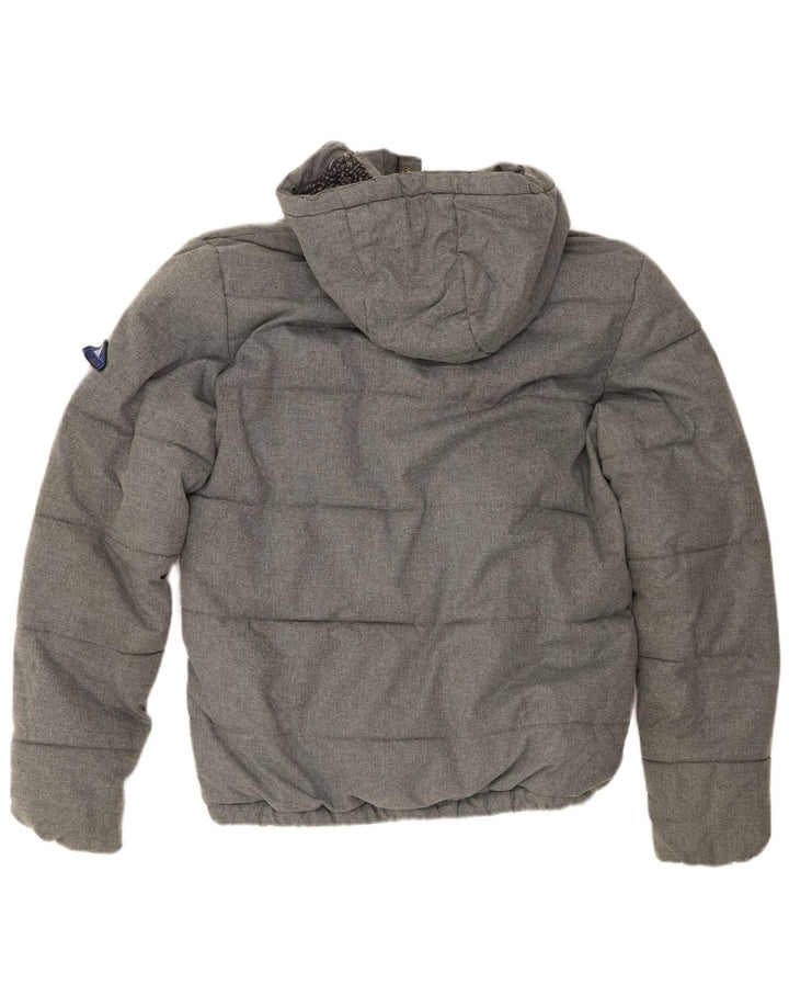 Superdry muška podstavljena jakna s kapuljačom UIK 38 srednje sivi poliester