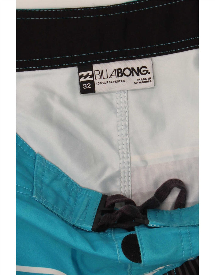 Billabong muške kratke hlače za kupanje s grafičkim motivima, poliester srednje plave boje