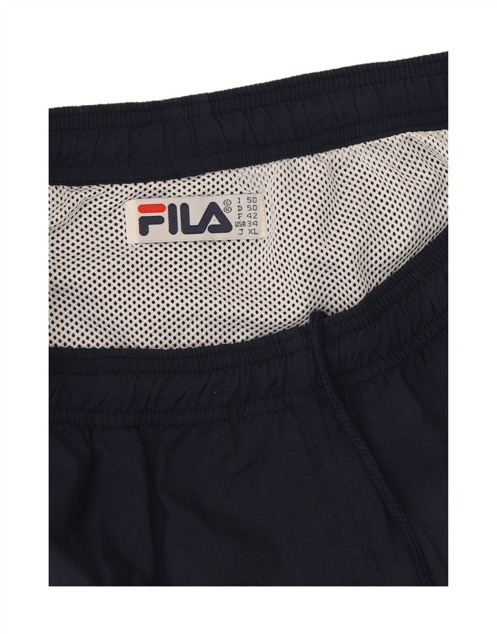 FILA Mens Graphic Sport Shorts Large  Navy Blue