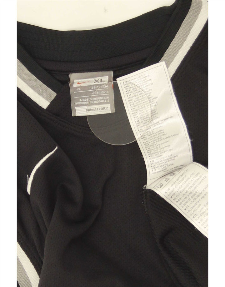 Nike Boys Vest Top 13-14 Years XL crni prugasti poliester
