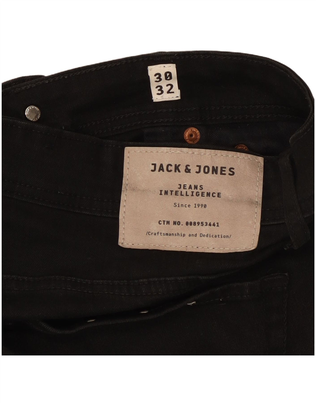 Jack & Jones Muški Tim W30 L32 Crni pamuk