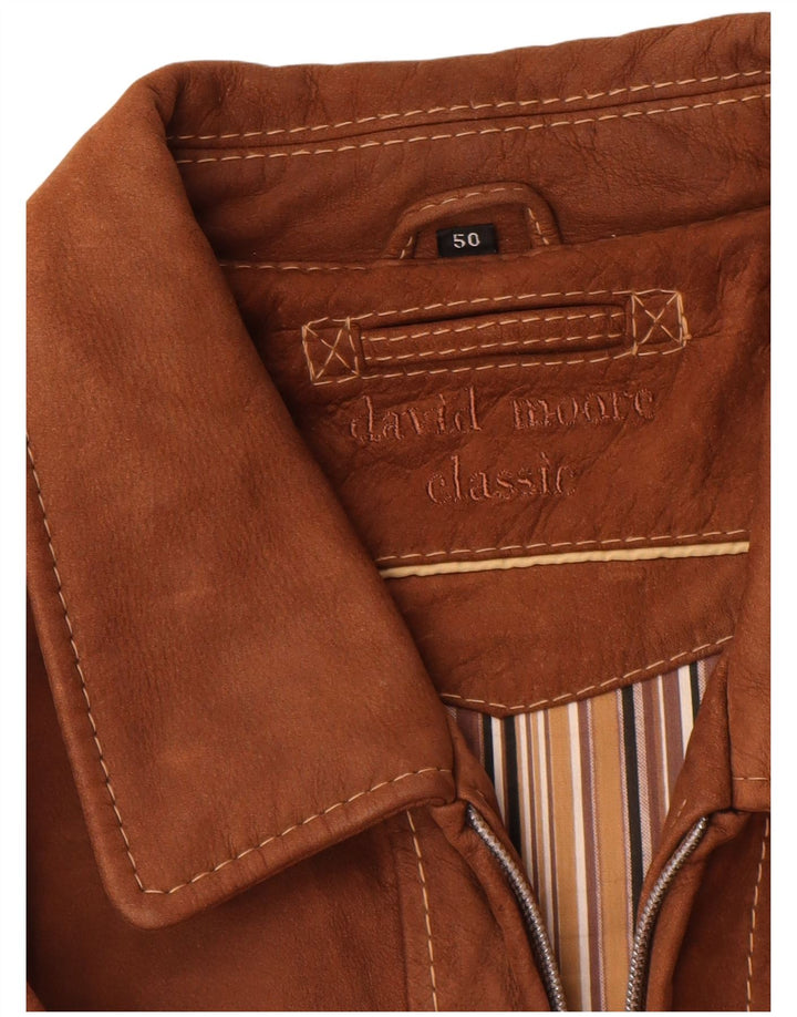 David Moore muška kožna jakna IT 50 Large Brown Leather
