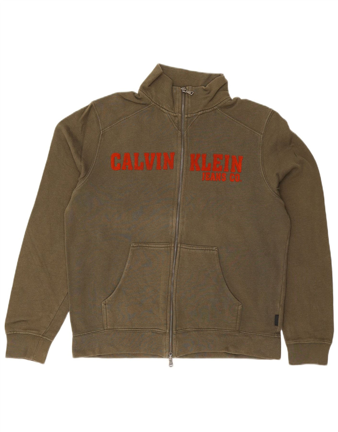 CALVIN KLEIN JEANS Muška trenirka s grafičkim motivima Velika jakna od kaki pamuka