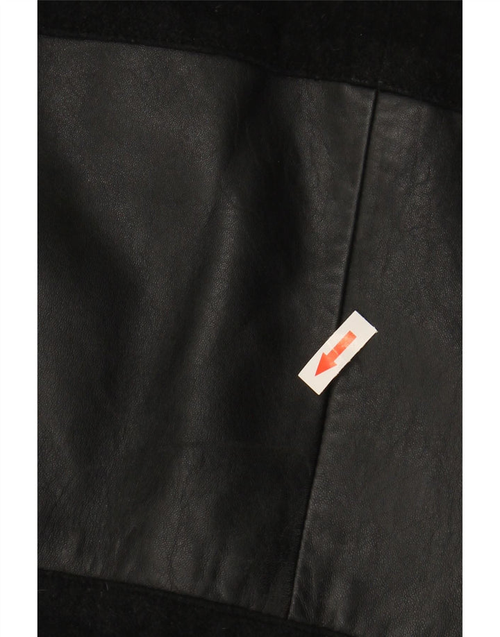 VINTAGE ženska jakna od brušene kože IT 48 XL crna