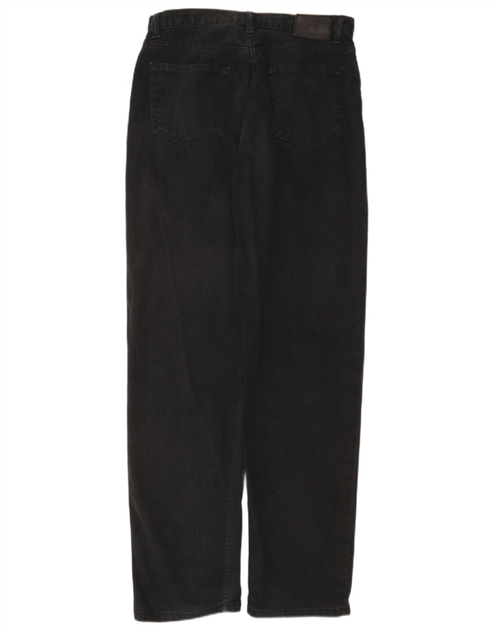 CALVIN KLEIN Muške ravne traperice Easy Fit W32 L32 Crni pamuk