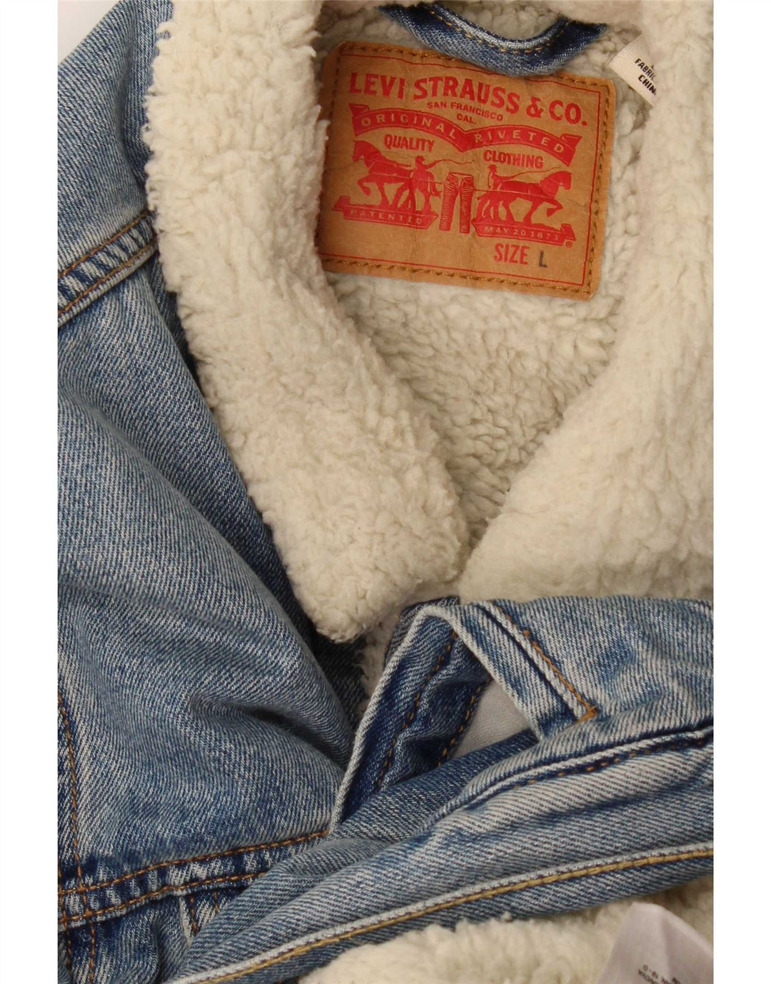Levi's muška Sherpa traper jakna UK 40 Large Blue