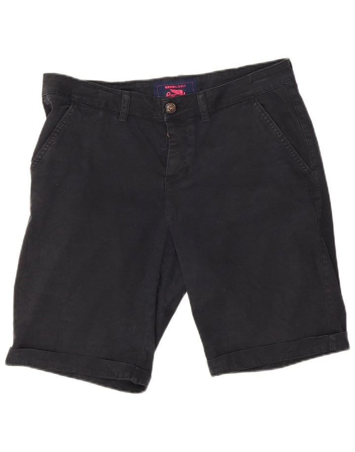 Superdry ženske chino kratke hlače srednje veličine W30 tamnoplavi pamuk
