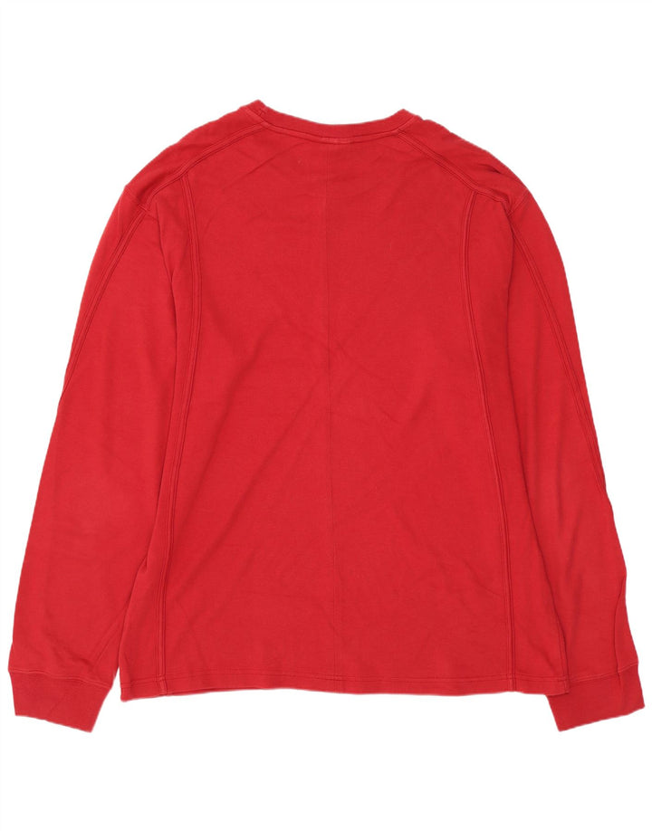 CHAMPION Muška majica dugih rukava 2XL, crveni pamuk