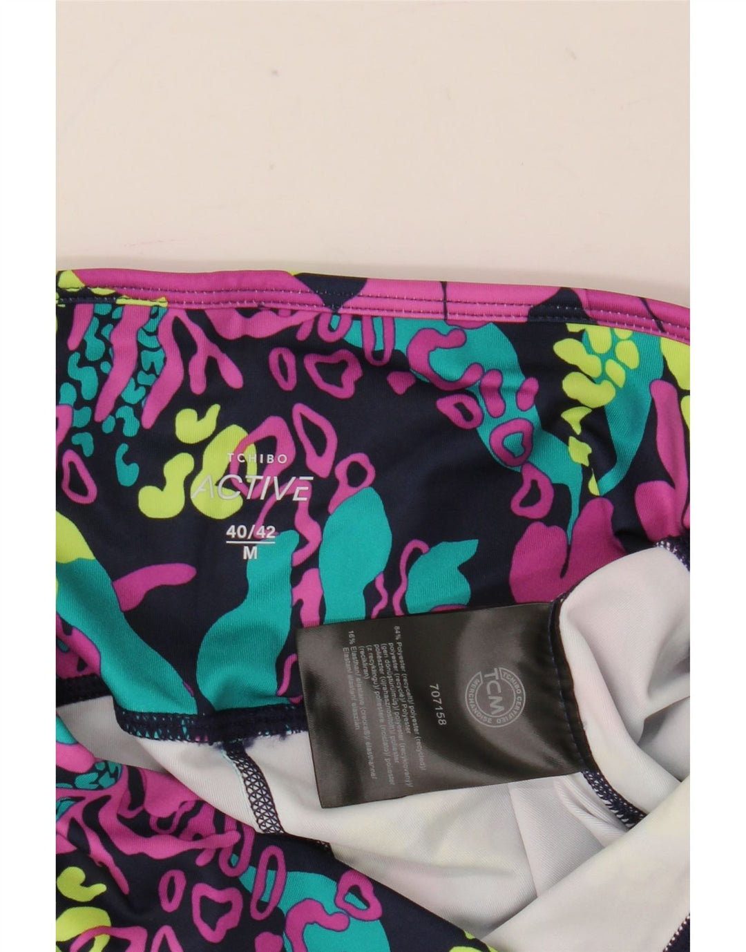 TCM ženske kapri tajice UK 12 srednje raznobojni cvjetni poliester