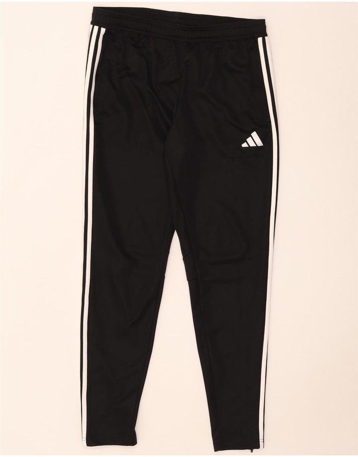 Adidas muške uske trenirke, velike crne poliesterske hlače