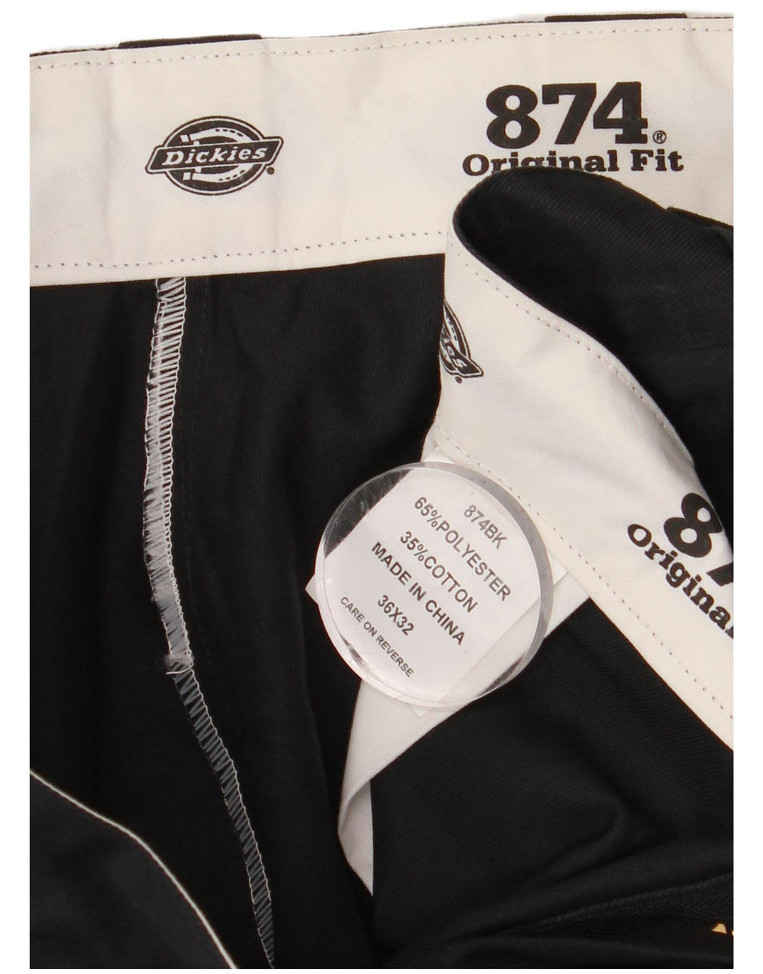 DICKIES Muške 874 ravne chino hlače originalnog kroja W36 L32 crne