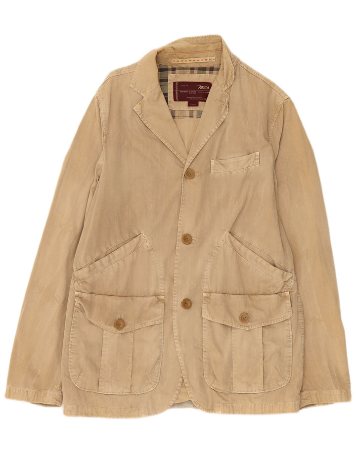 Marlboro Classics Muška jakna sa 3 gumba UK 40 Large Beige Cotton