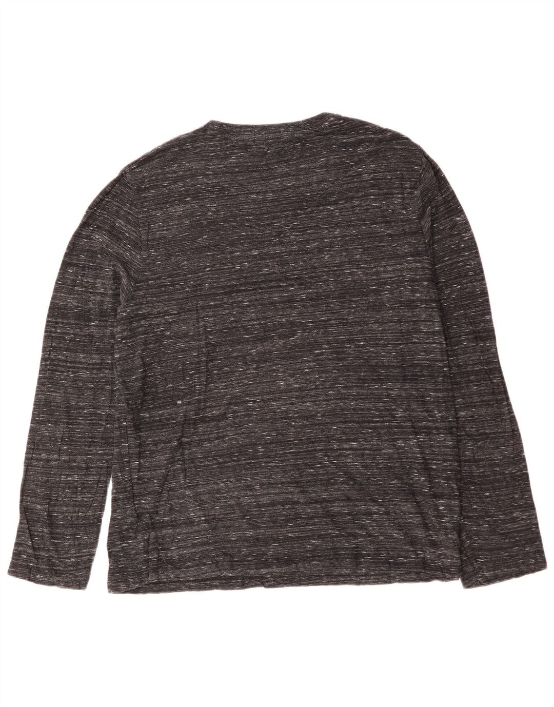 SUPERDRY muška majica dugih rukava 3XL, sivi flekasti pamuk