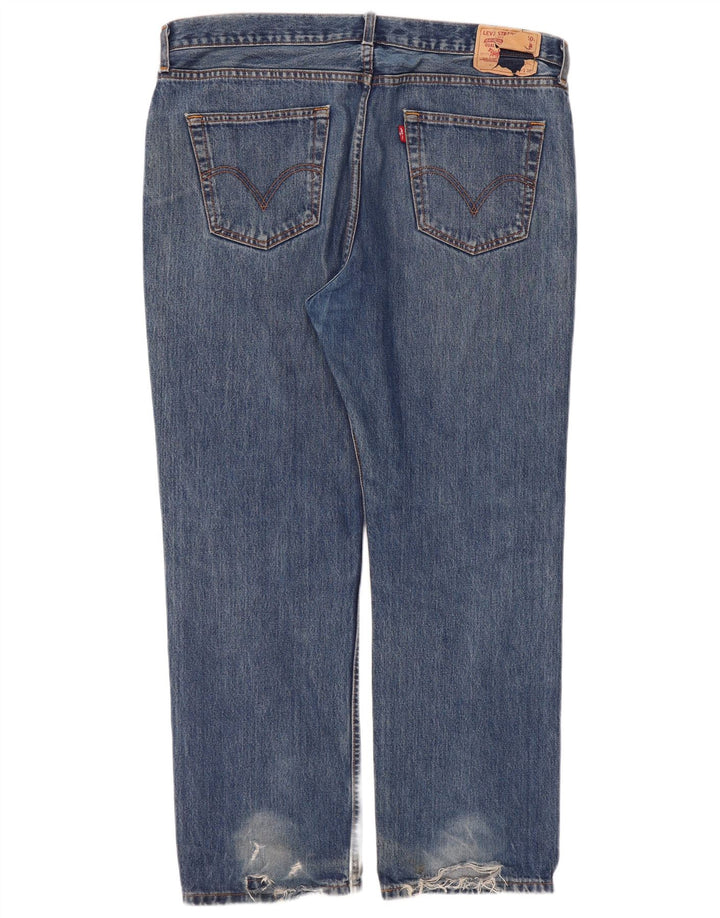 Levi's ženske ravne traperice W40 L30 plavi pamuk