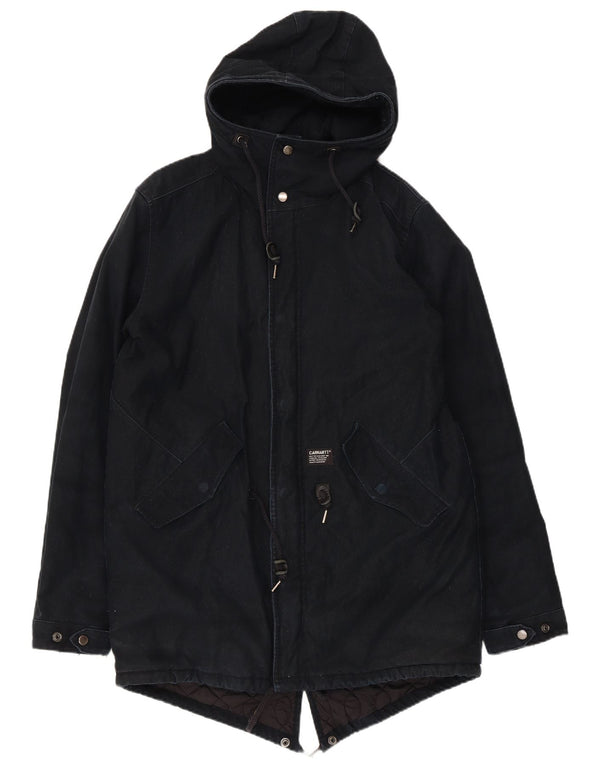 Carhartt muška parka jakna s kapuljačom UK 40 Large tamnoplavi najlon