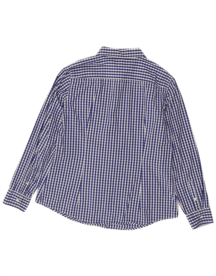 Benetton ženska košulja UK 16 Large Blue Gingham pamuk